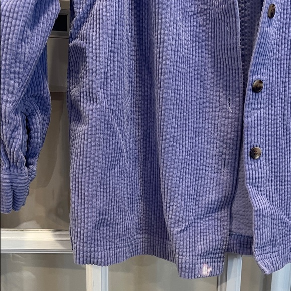 L.L. Bean Purple Corduroy Shirt Jacket - Picture 3 of 10
